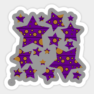 Modern Polka Dots - Grapes Sticker